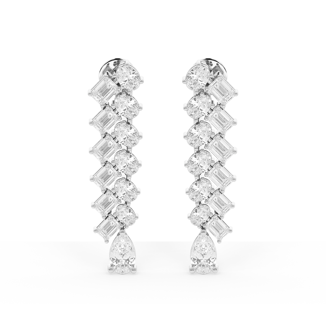 Aurora Glint Diamond Danglers