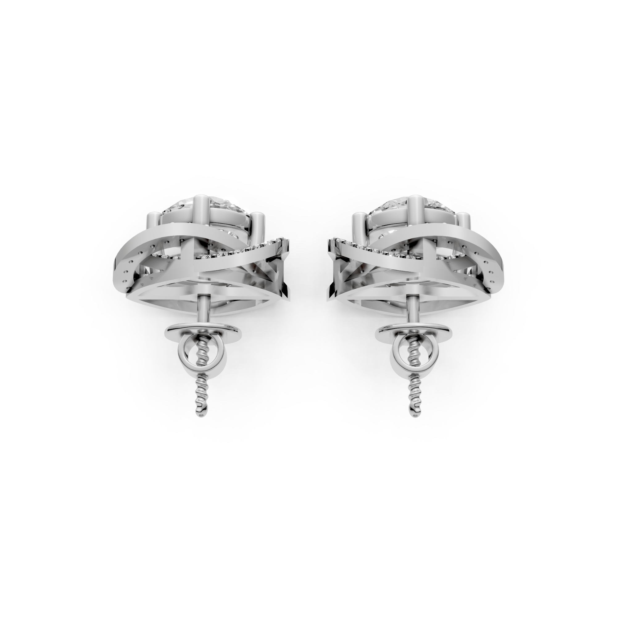 2.4 Carat Round Solitaire with Detachable Floral Jacket