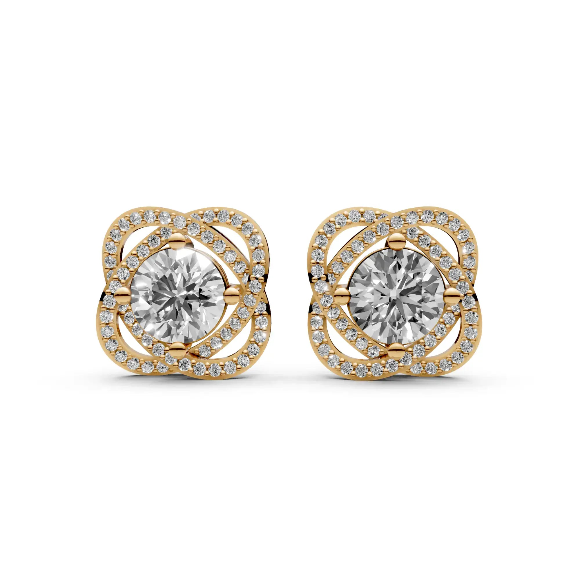 2.4 Carat Round Solitaire with Detachable Floral Jacket