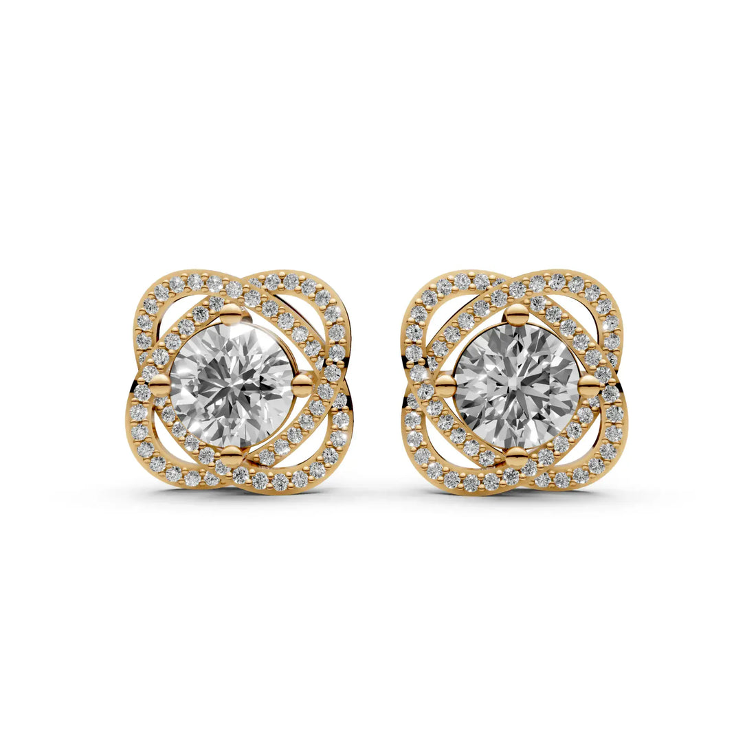 2.4 Carat Round Solitaire with Detachable Floral Jacket
