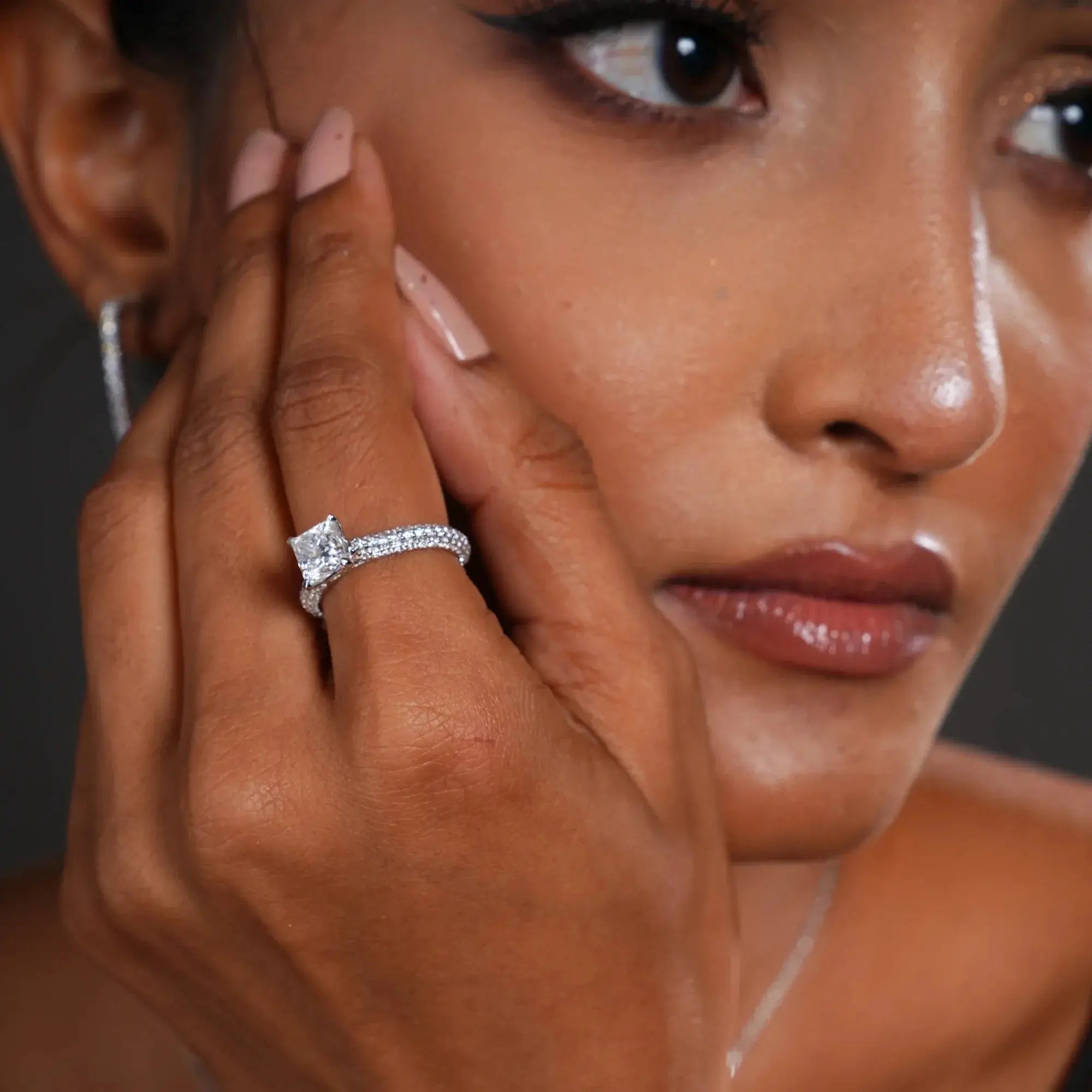 1.5 CT Aetheria Princess Cut Engagement Ring