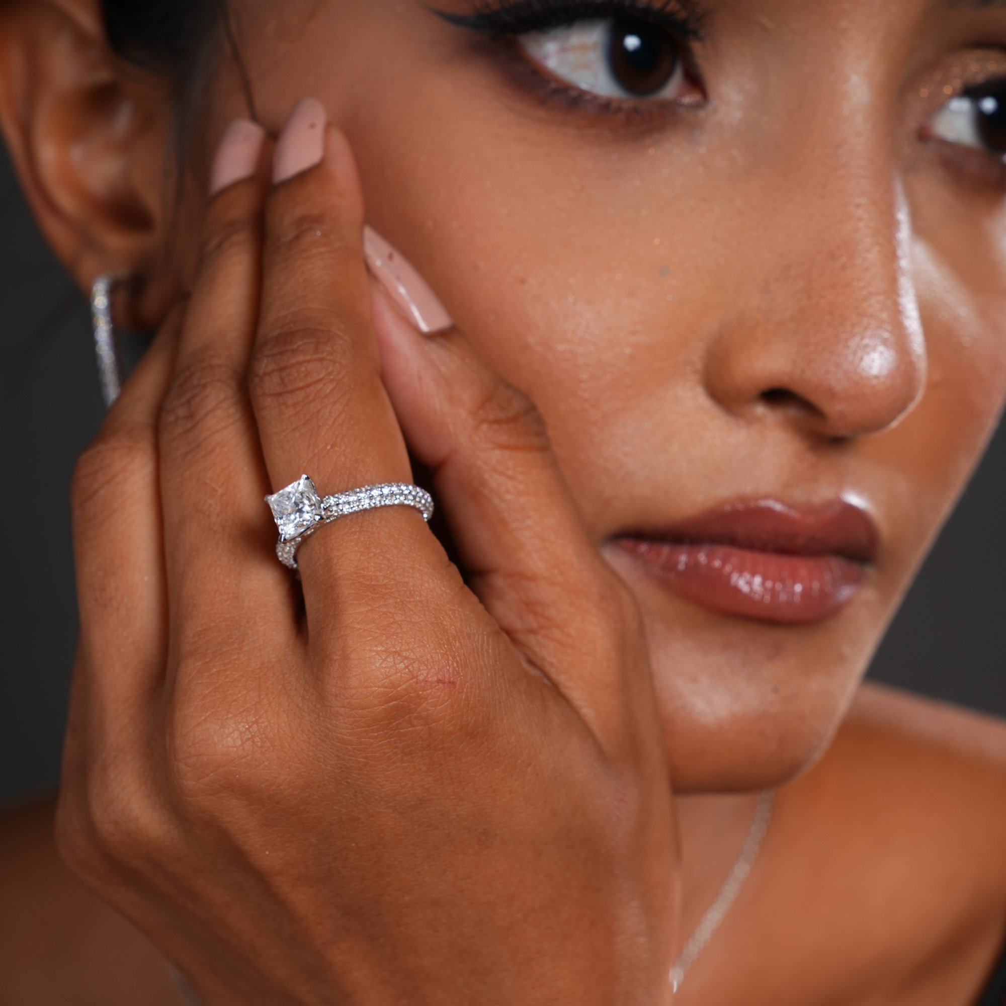 1.5 CT Aetheria Princess Cut Engagement Ring