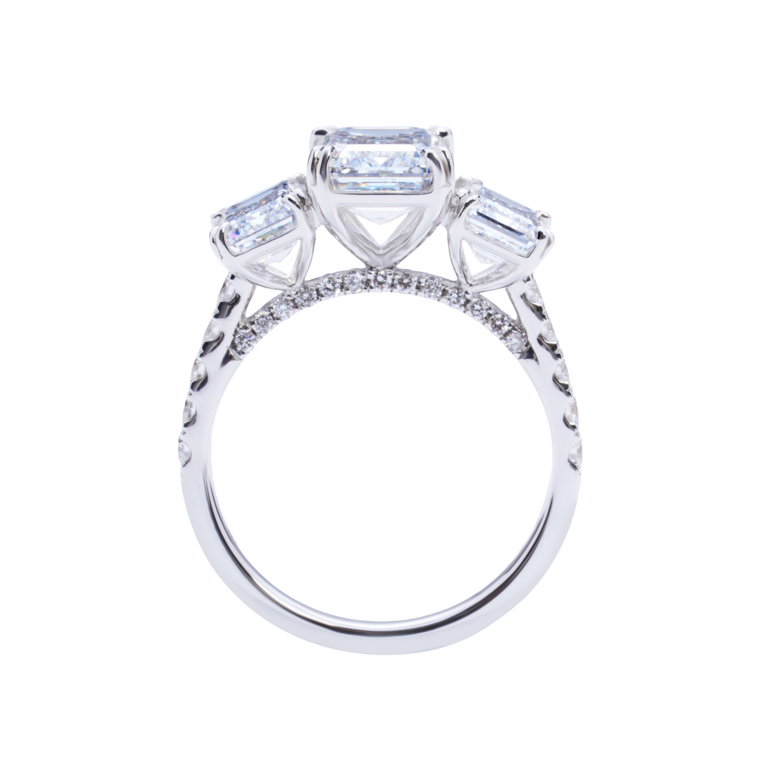 Elizabeth's Promise 5 CT Emerald Diamond Ring