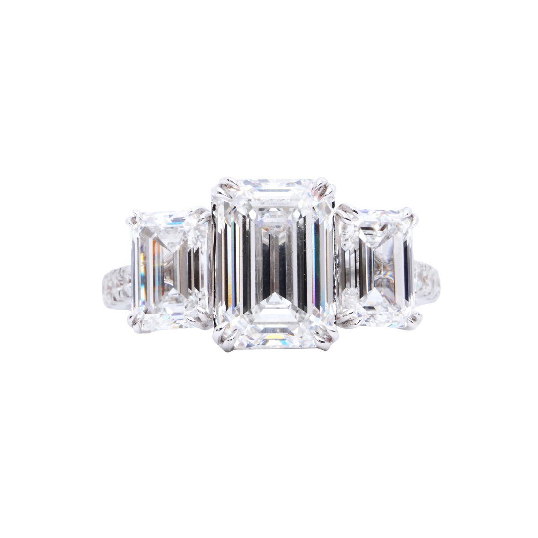 Elizabeth's Promise 5 CT Emerald Diamond Ring