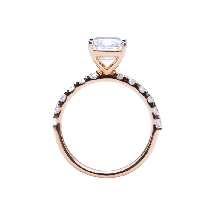 3 CT Zephyr Emerald  Cut Diamond Ring