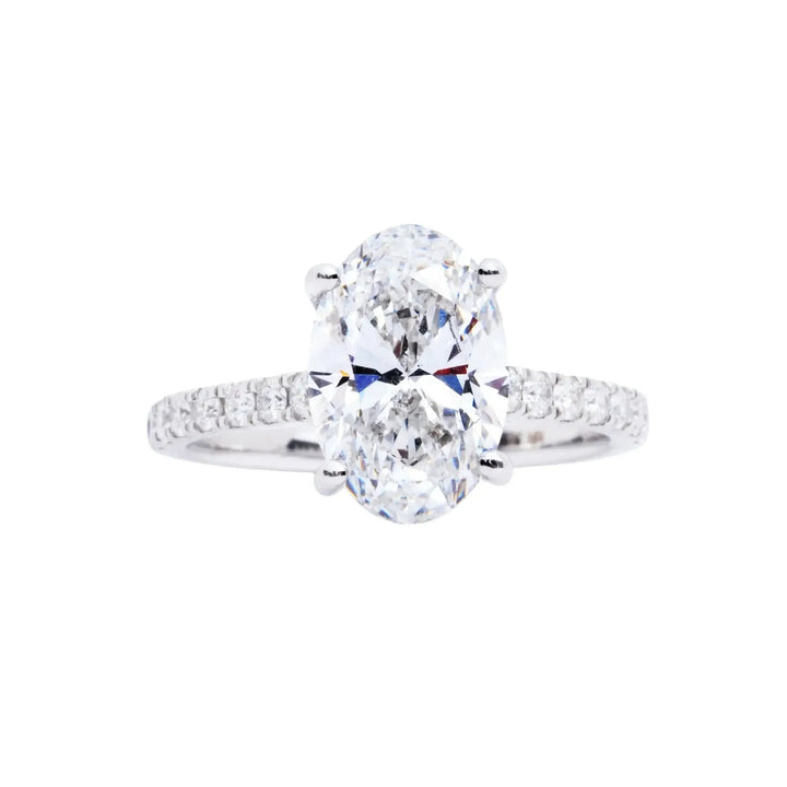 3 CT Imperial Oval Engagement Ring
