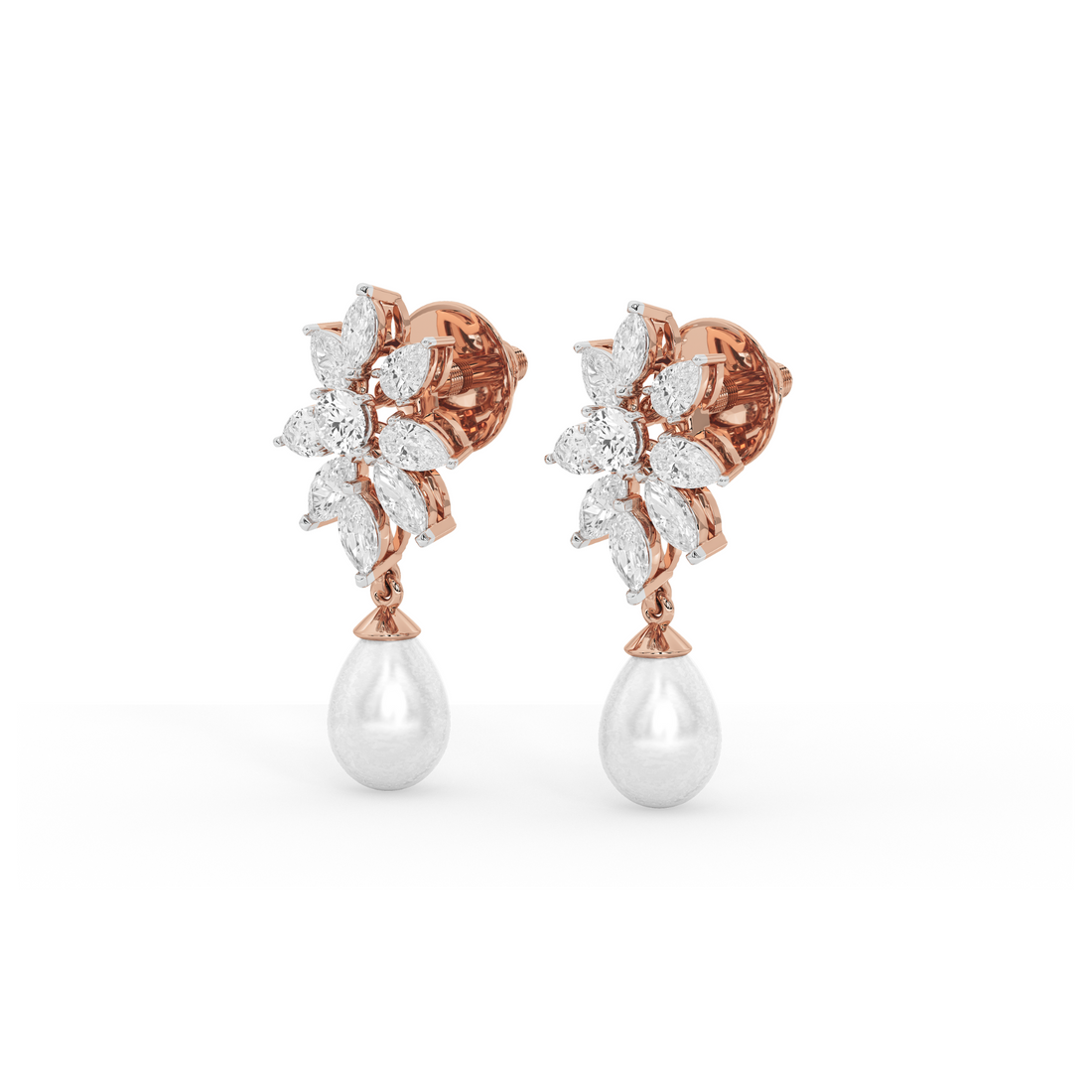 Modern Quintessence Pearl Drop Earrings