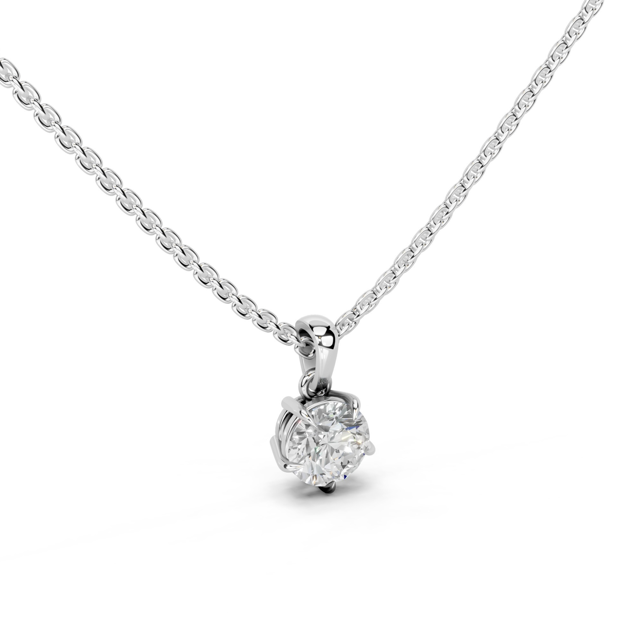 1 Carat Solitaire Drop Pendant