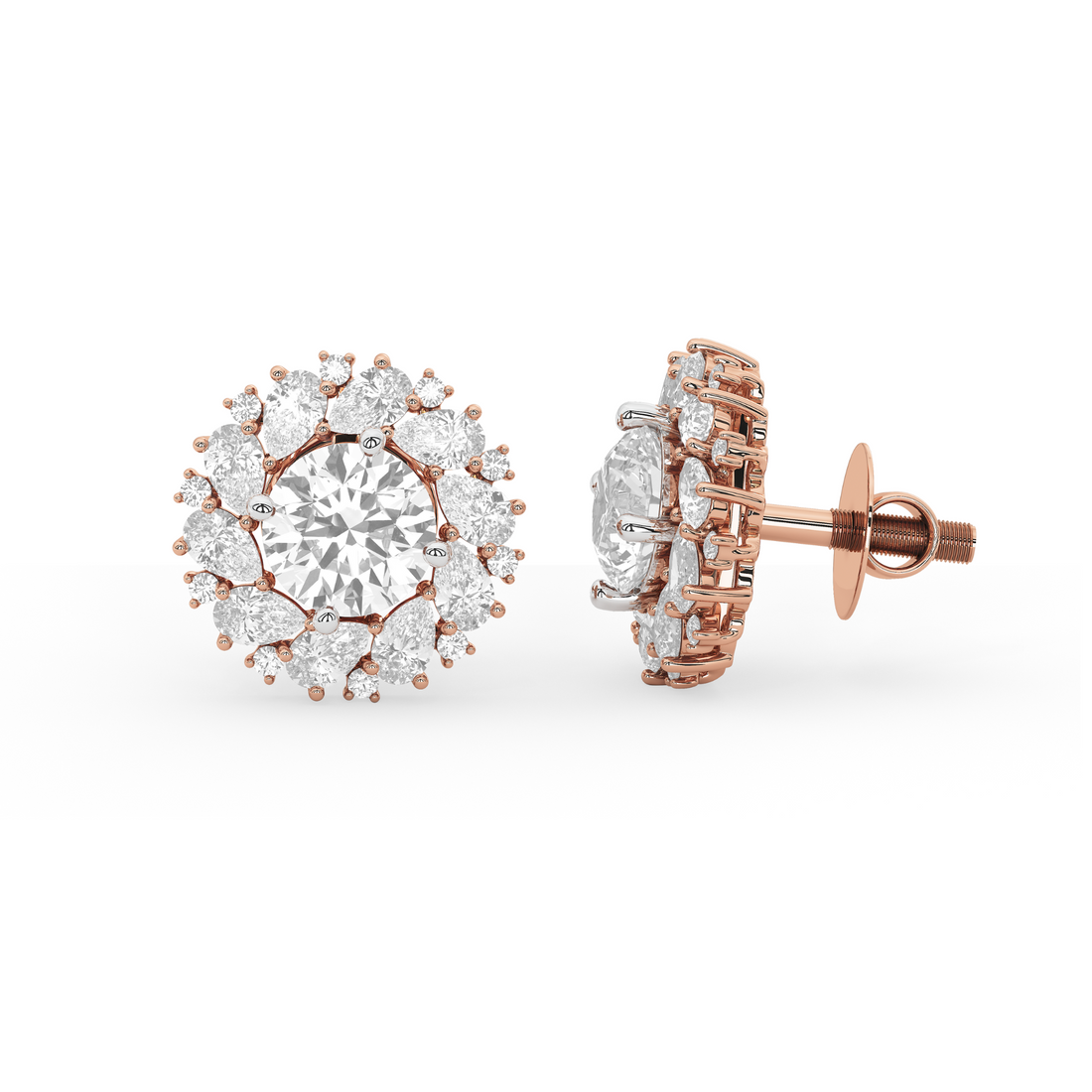 Fleur de Diamant Diamond Studs