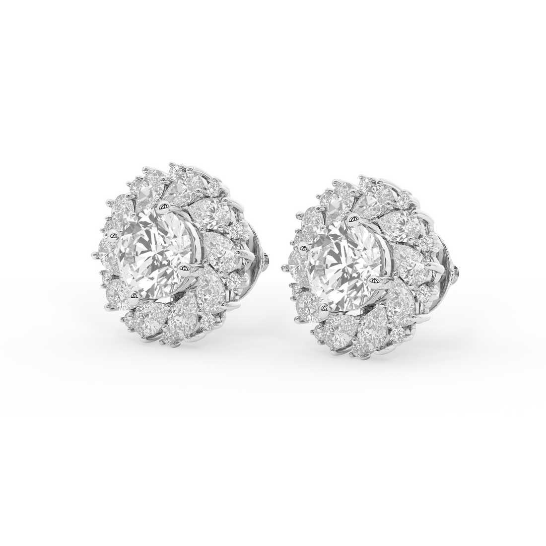 Fleur de Diamant Diamond Studs