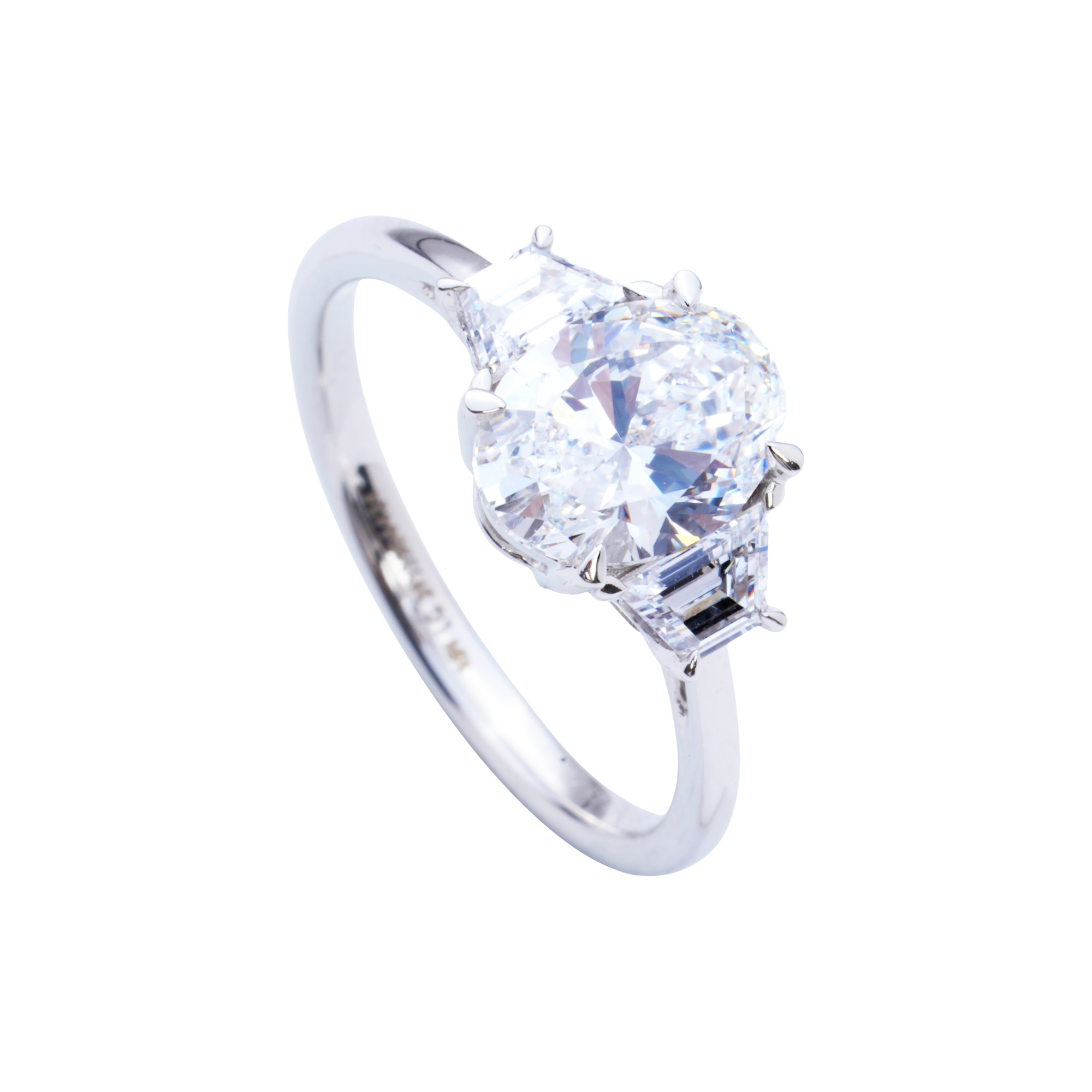 Rosamund Oval Diamond Engagement Ring