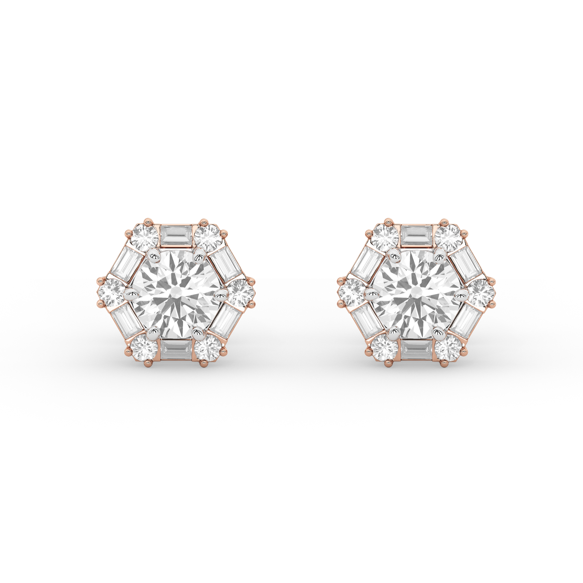 Julia Diamond Studs with Detachable Jacket
