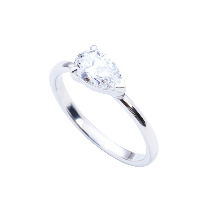 Genevieve Pear Diamond Ring