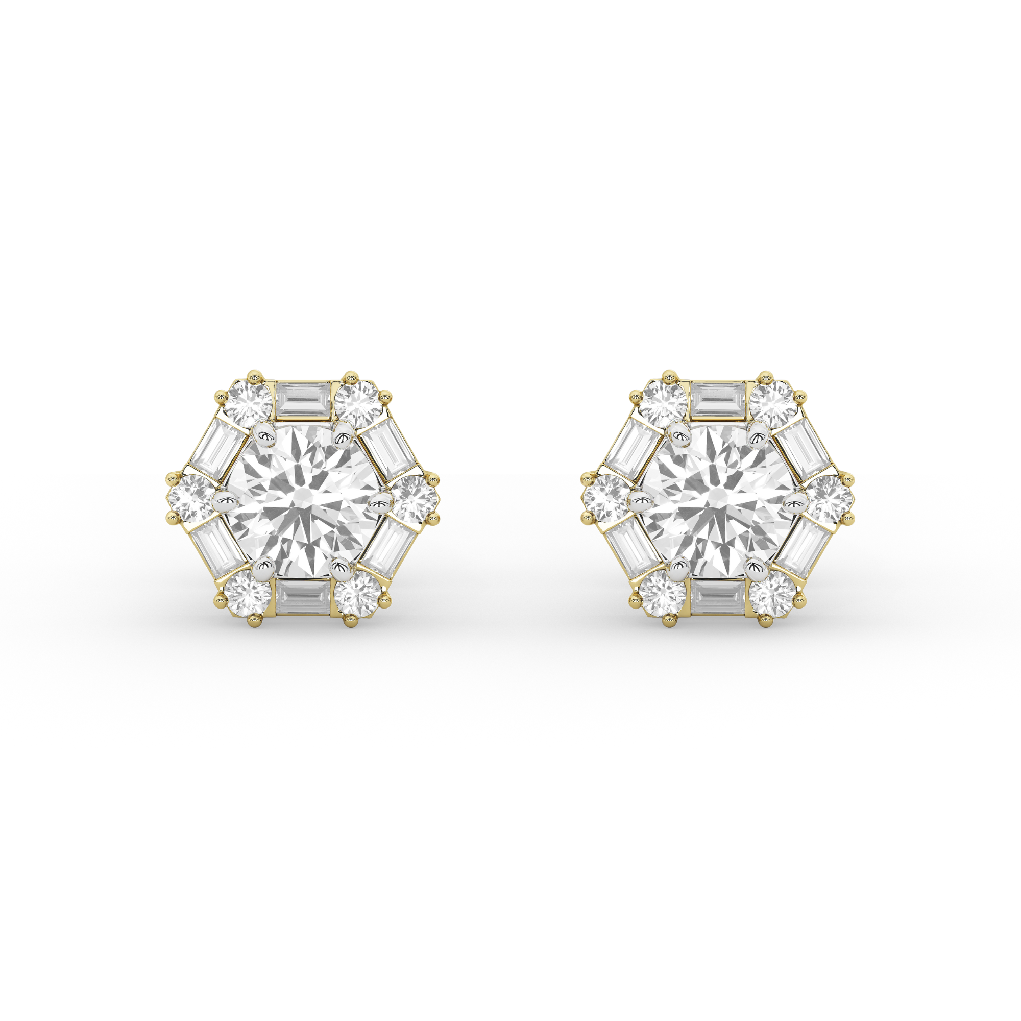 Julia Diamond Studs with Detachable Jacket