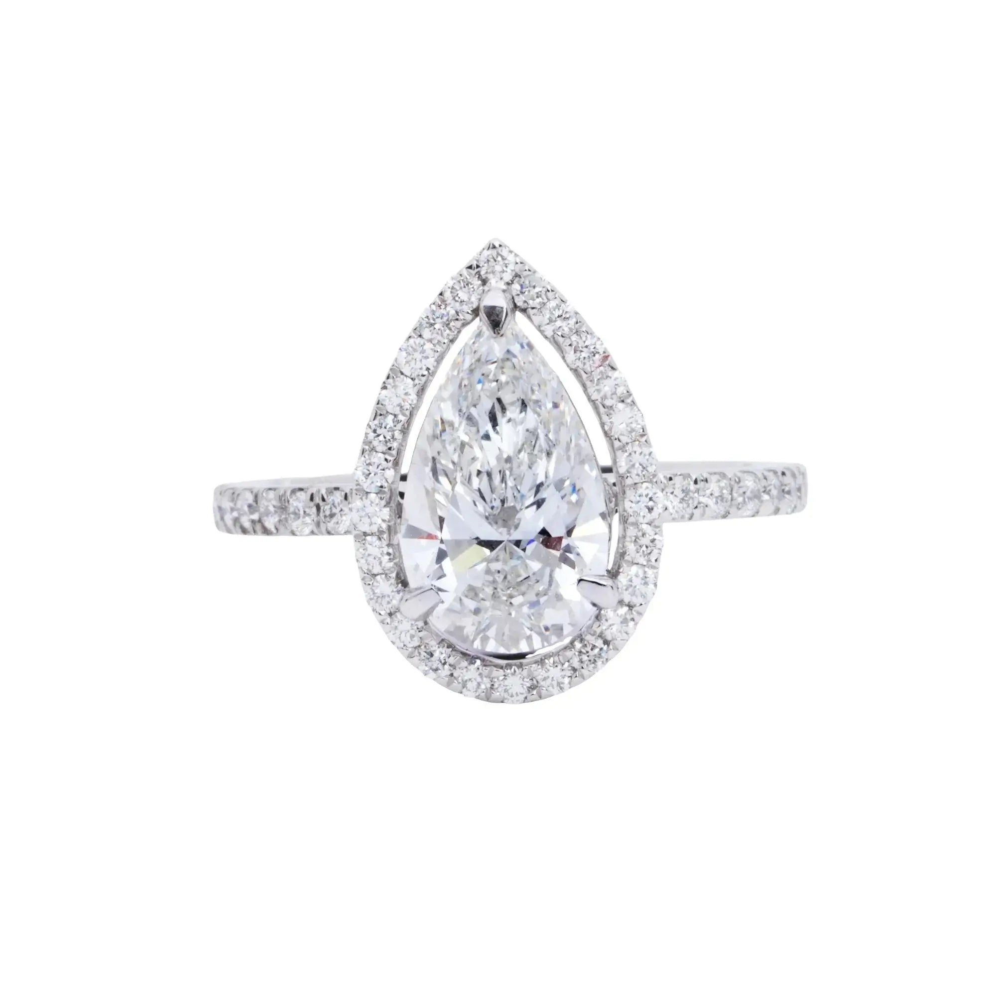 1.8 CT Aurora Halo Diamond Ring