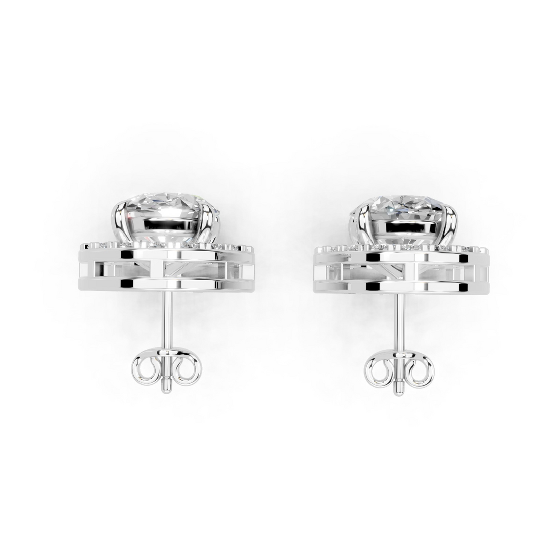 Aurelie Cosmic Halo Diamond Studs