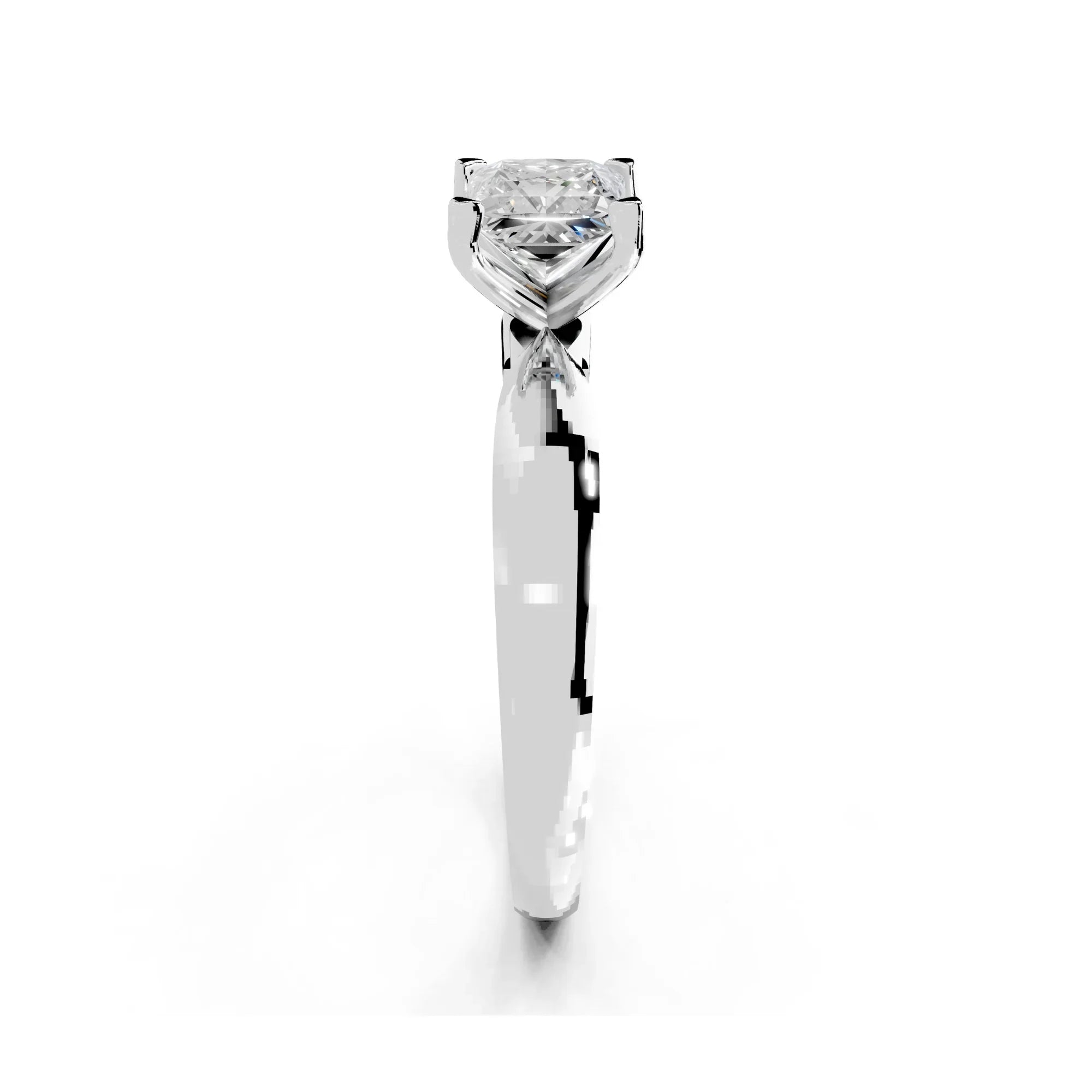 Myra Princess Solitaire Diamond Ring