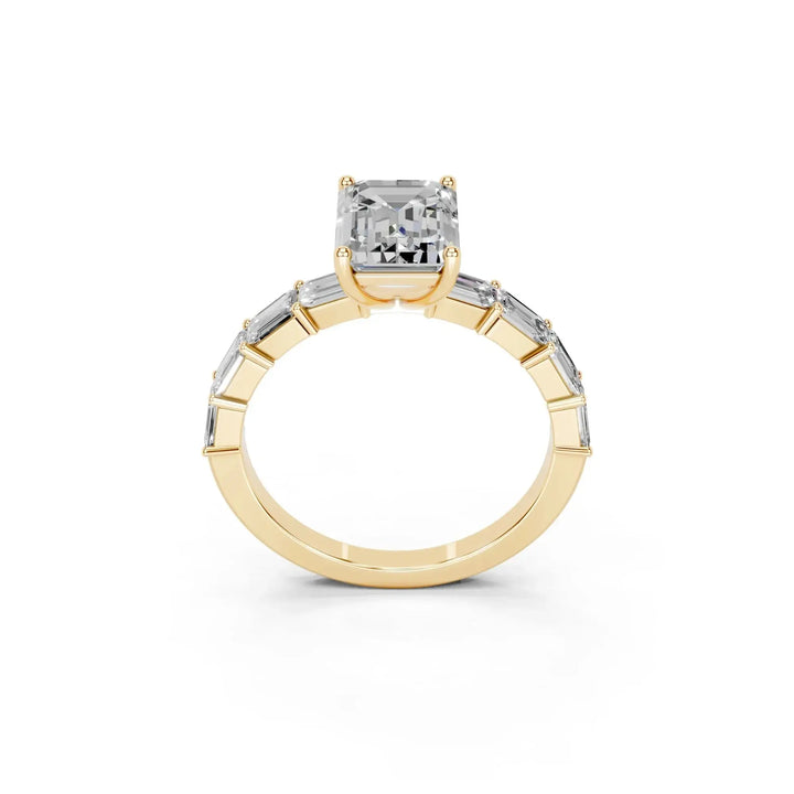 1.8 CT Emerald Cut Engagement Ring