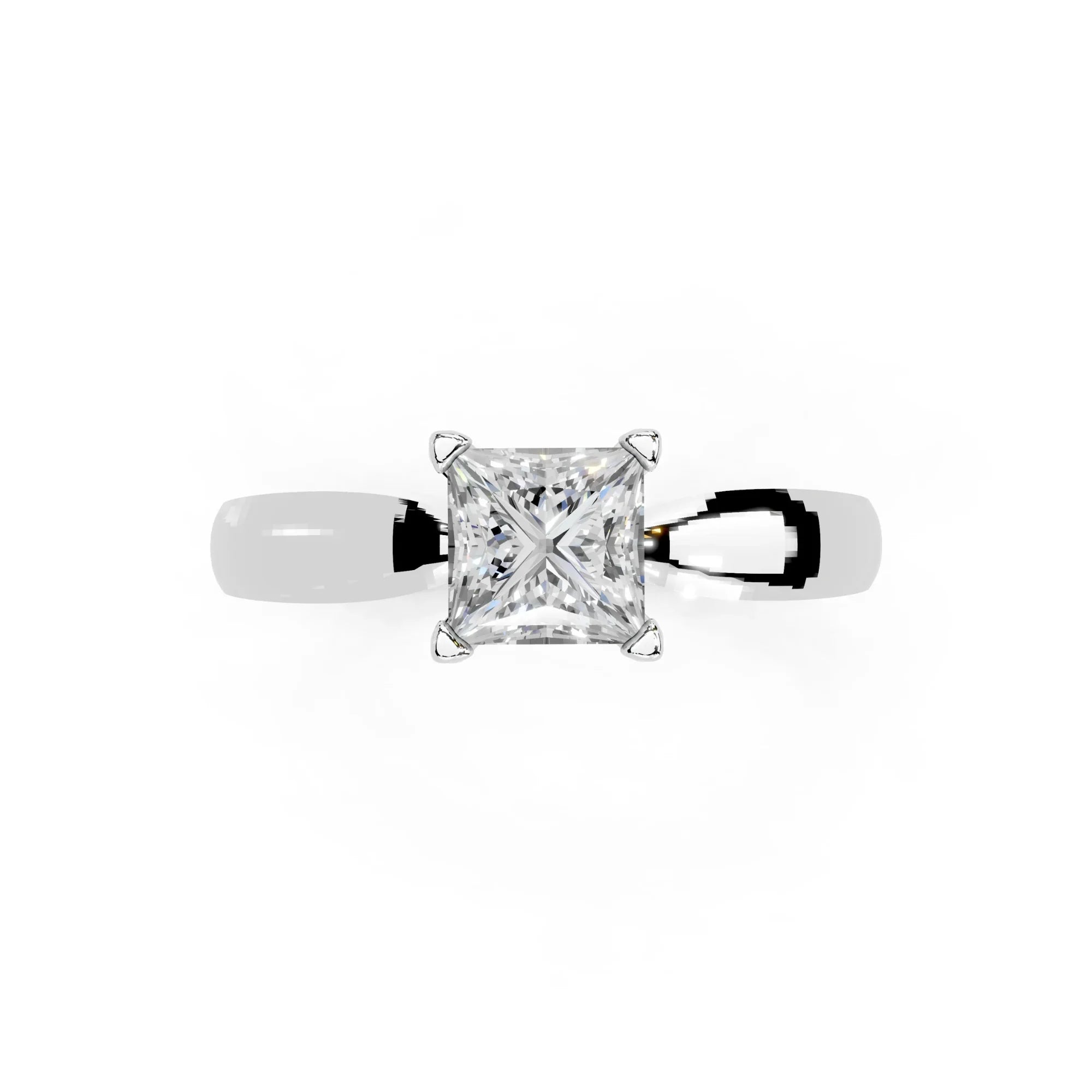 Myra Princess Solitaire Diamond Ring