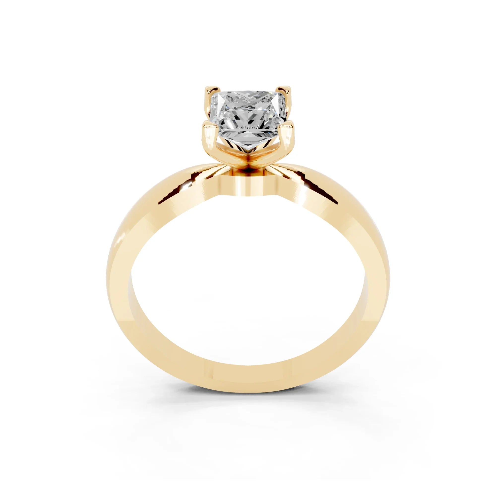 Myra Princess Solitaire Diamond Ring