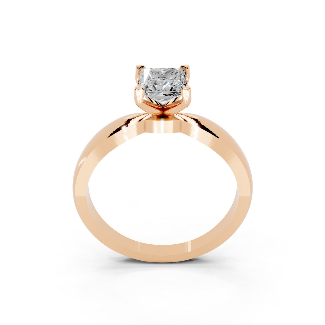 Myra Princess Solitaire Diamond Ring