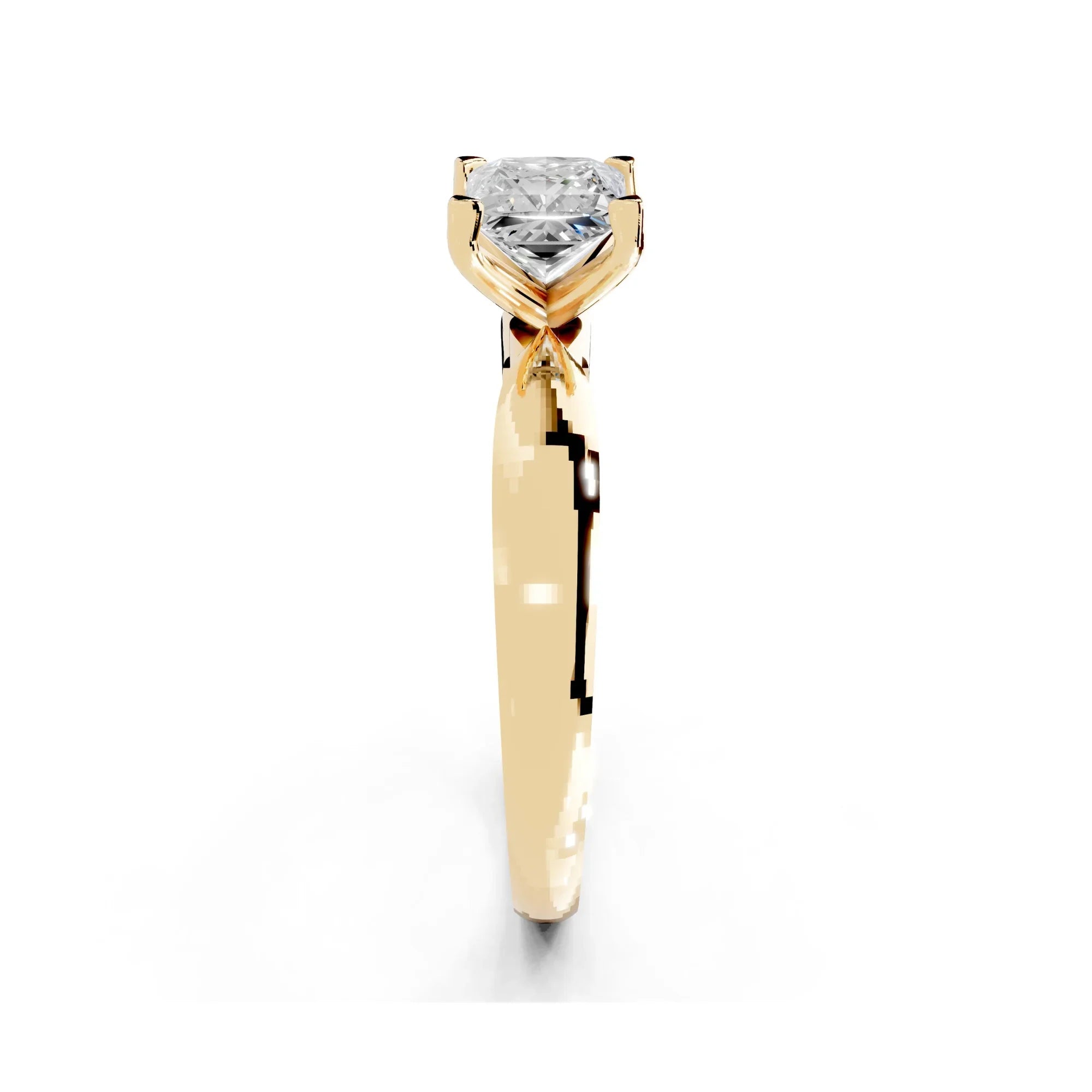 Myra Princess Solitaire Diamond Ring