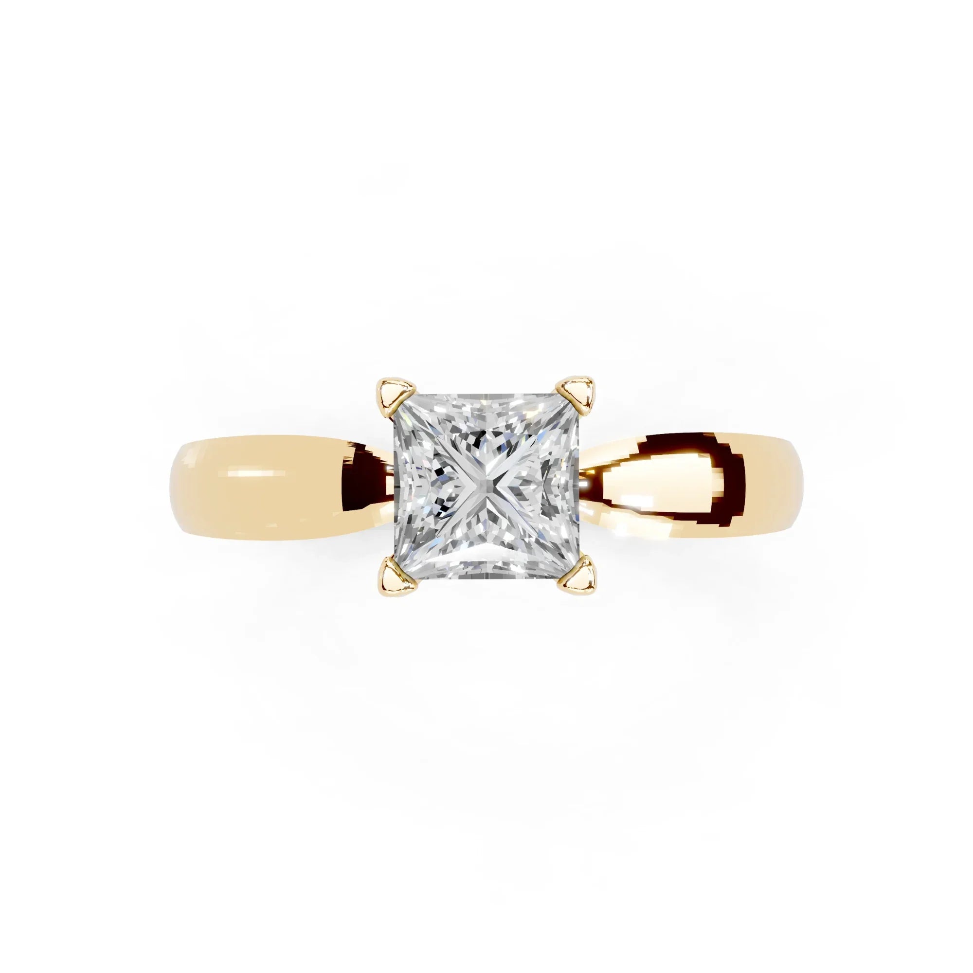 Myra Princess Solitaire Diamond Ring