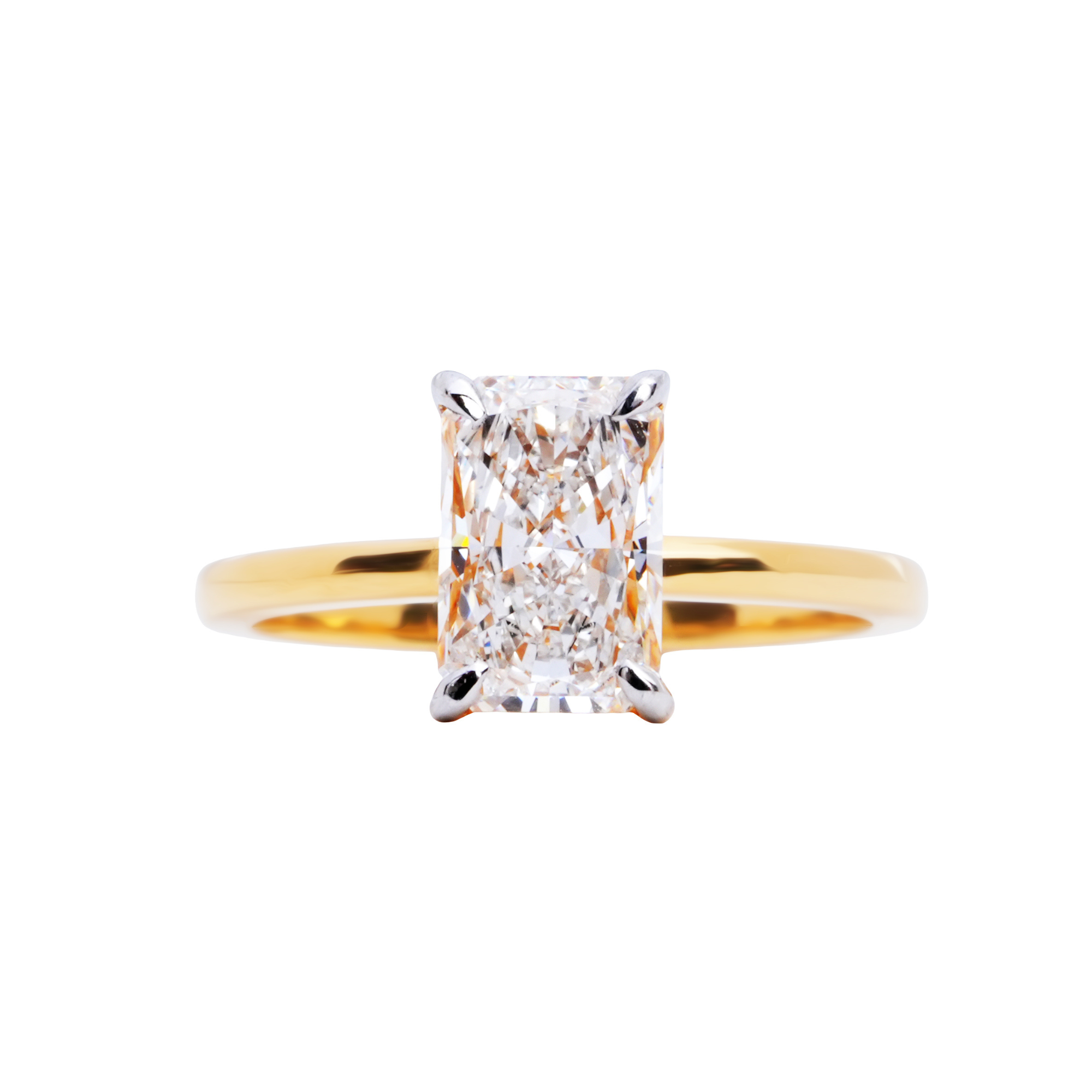 1.8 CT Radiant Cut Solitaire Ring