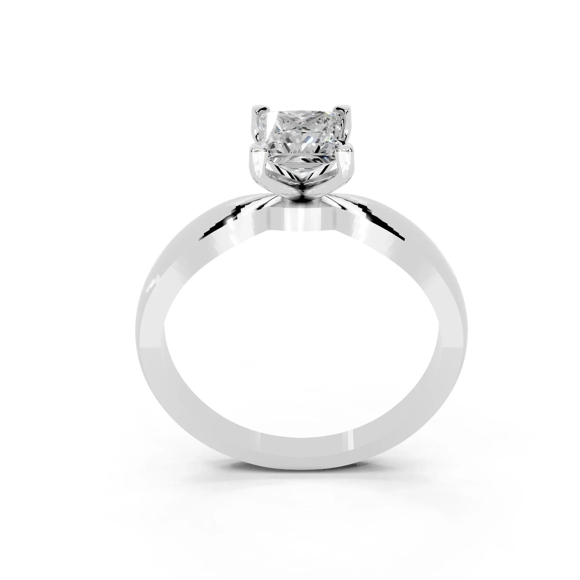 Myra Princess Solitaire Diamond Ring