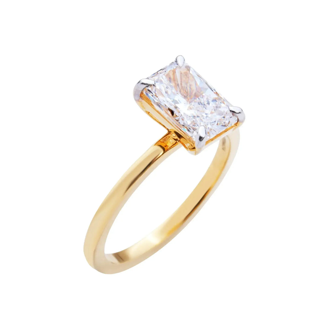 1.8 CT Radiant Cut Solitaire Ring