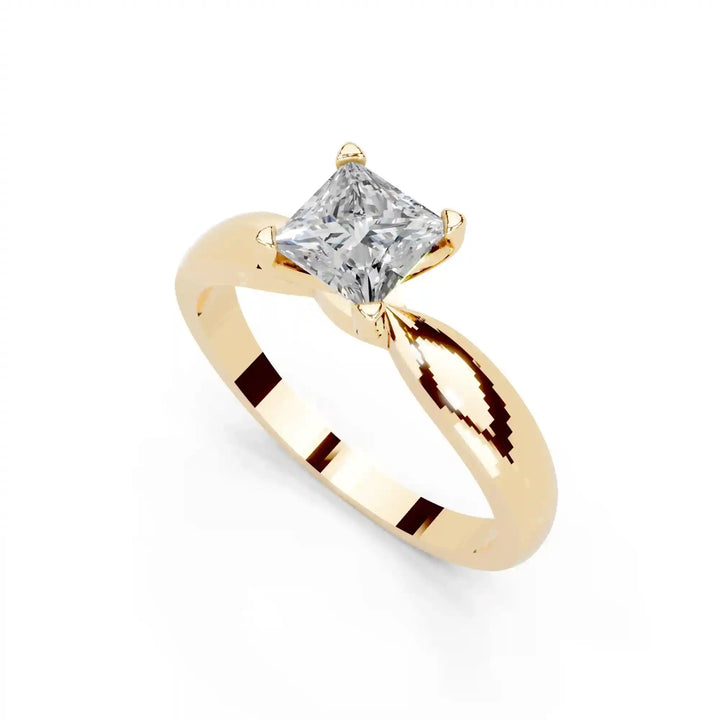 Myra Princess Solitaire Diamond Ring