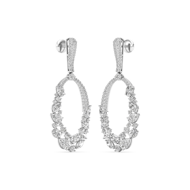 6 CT Nova Fleur Diamond Danglers