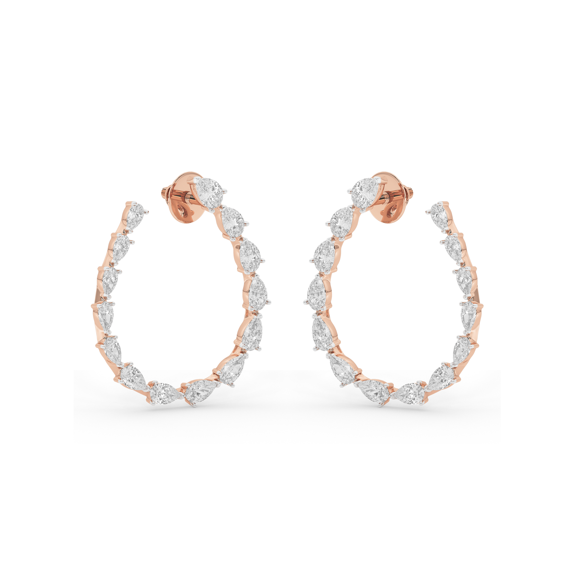 Duchess Arc Pear Hoops