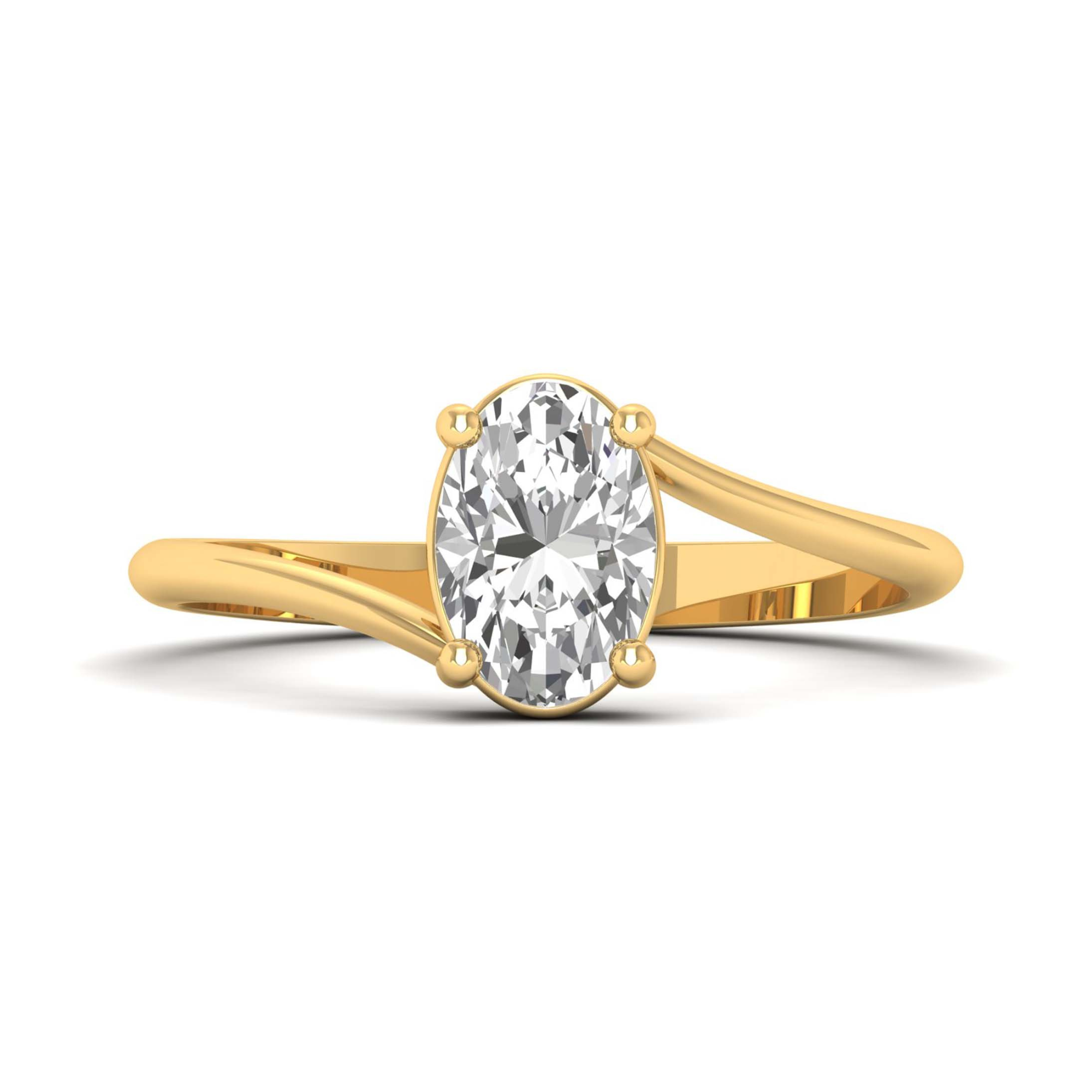 Charmante Oval Diamond Ring