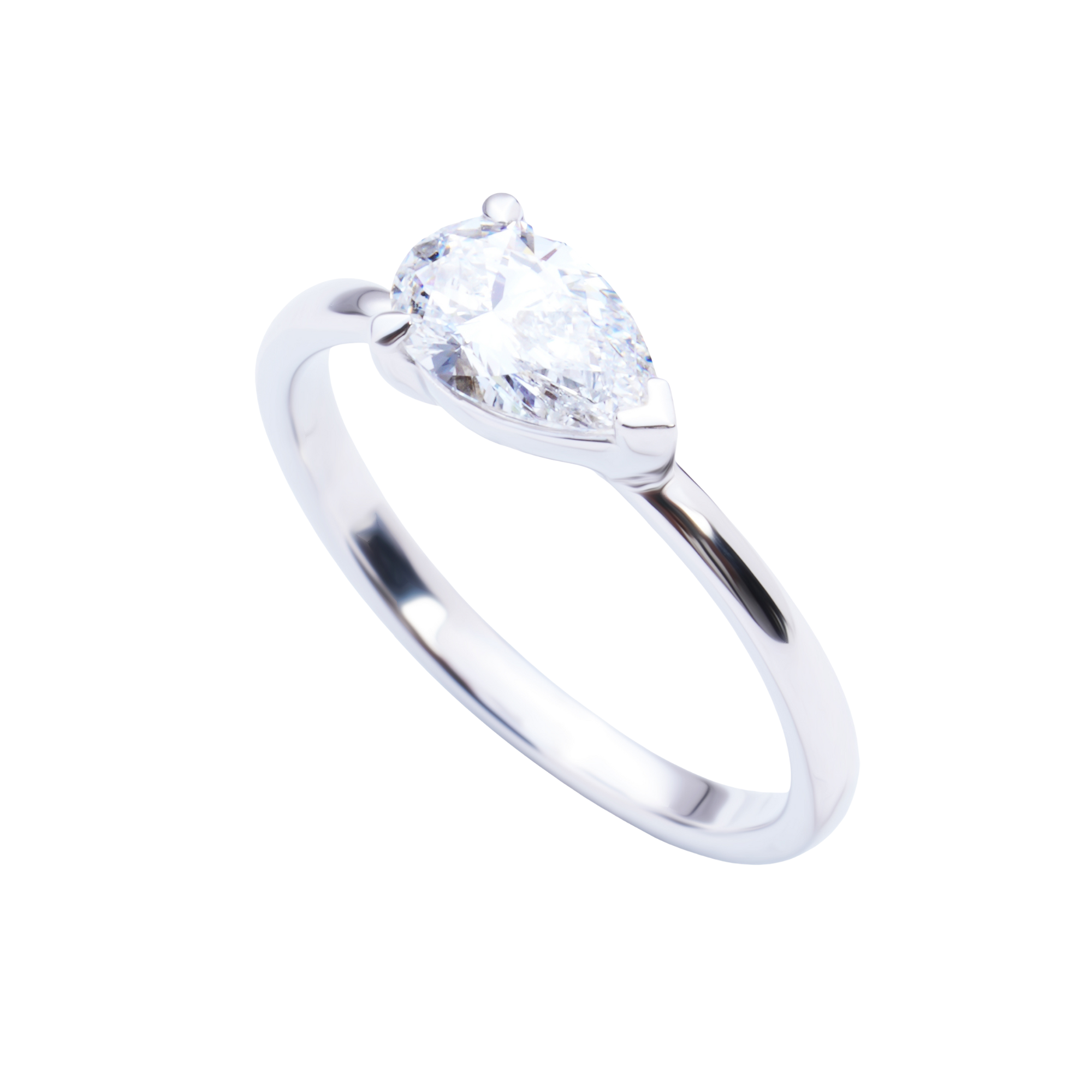 Sasha Pear Diamond Ring