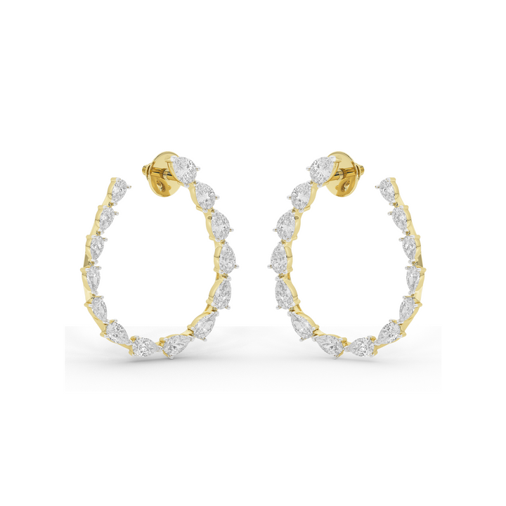 Duchess Arc Pear Hoops