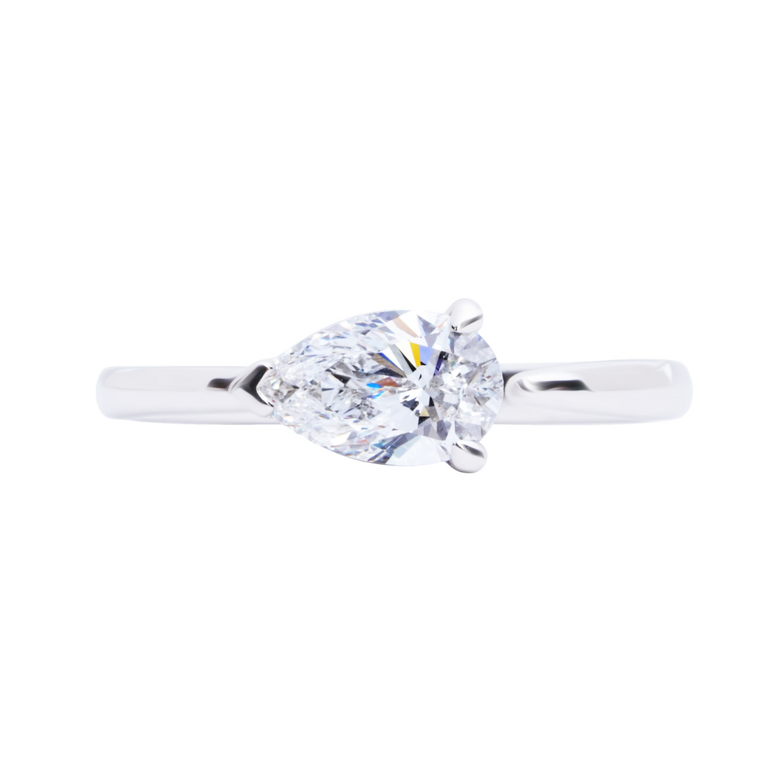 Genevieve Pear Diamond Ring