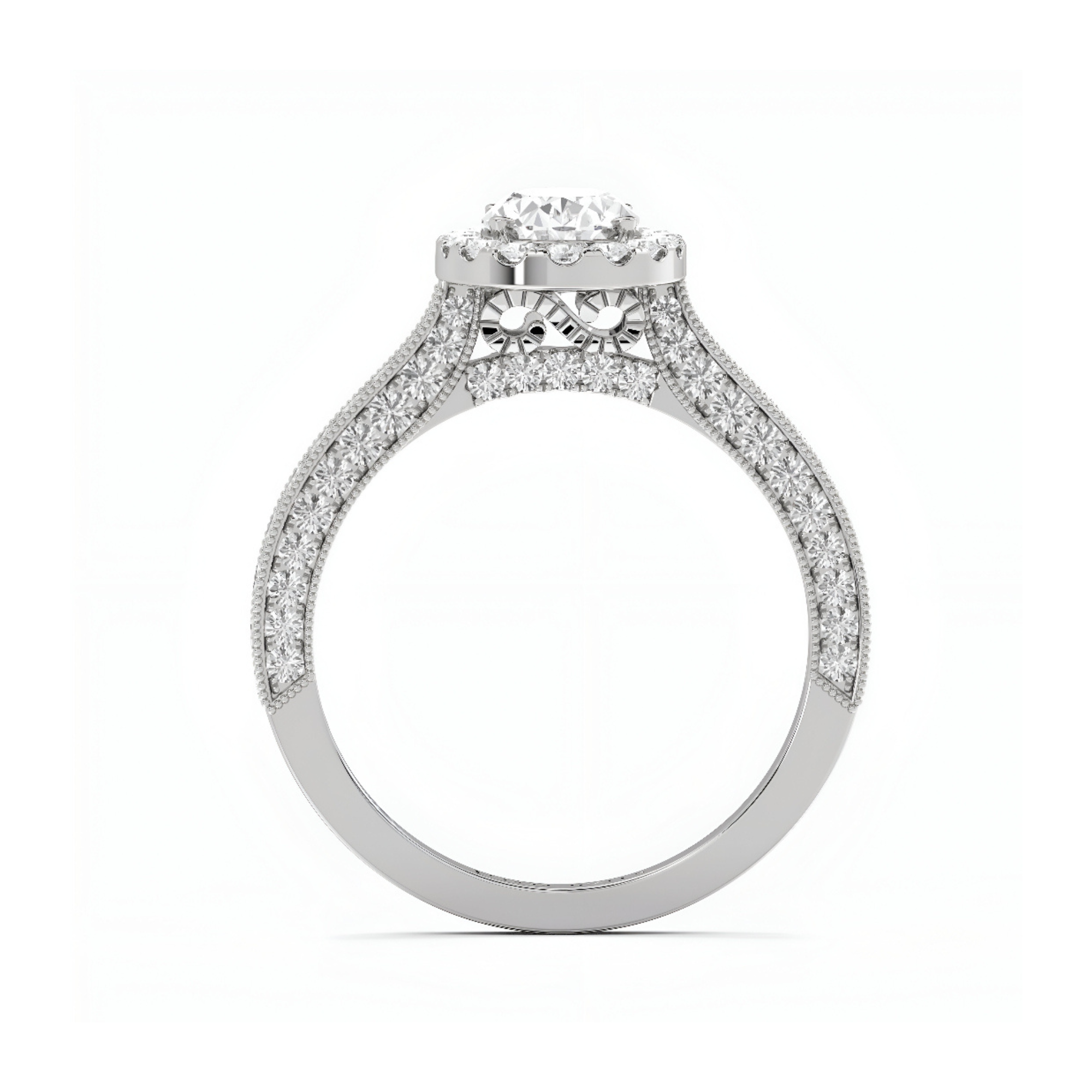 1 CT Victorian Oval Diamond Ring