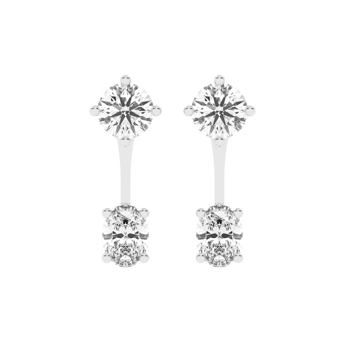 Elysian Spark Diamond Ear Jackets