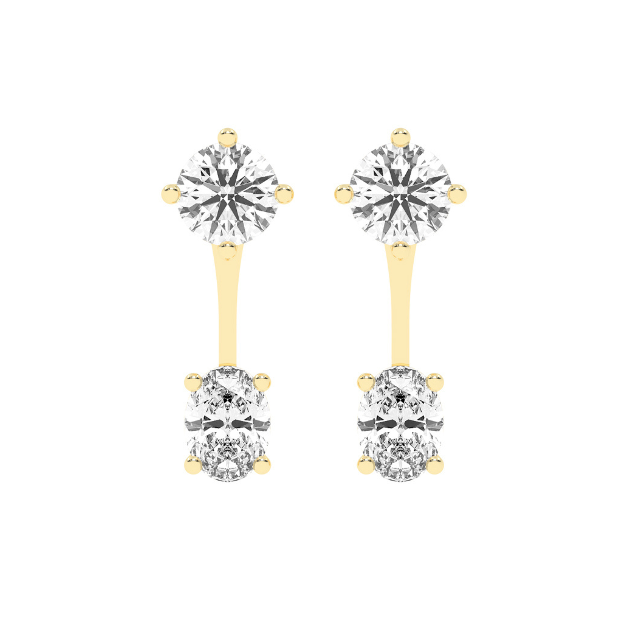 3.4 Carat Elysian Spark Detachable Ear Jackets