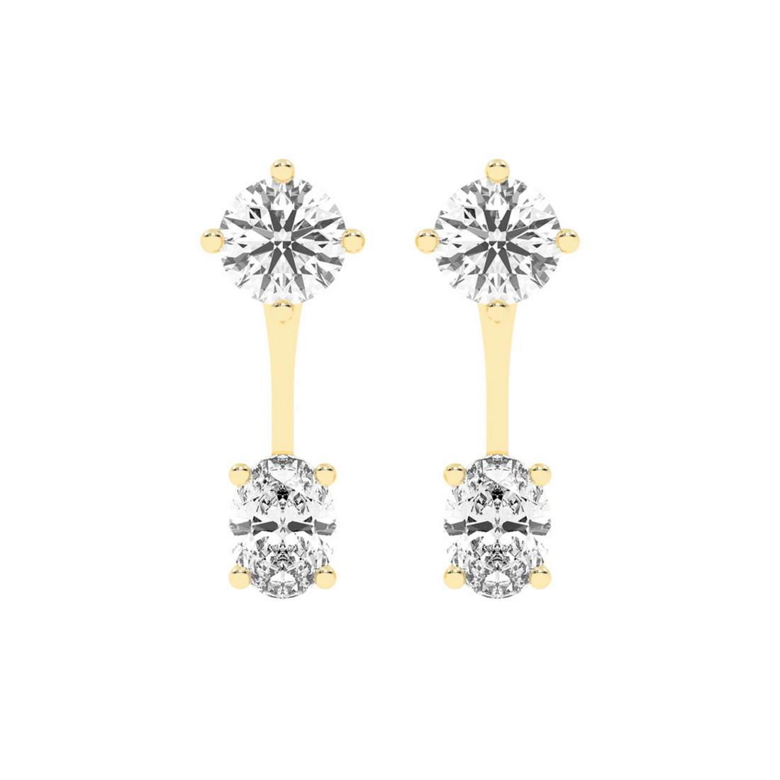 Elysian Spark Diamond Ear Jackets