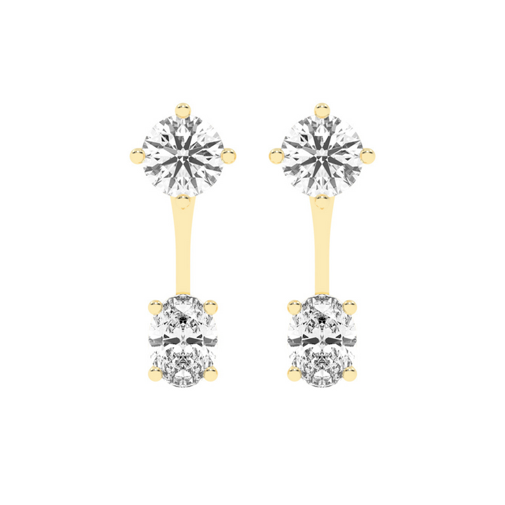 Elysian Spark Diamond Ear Jackets