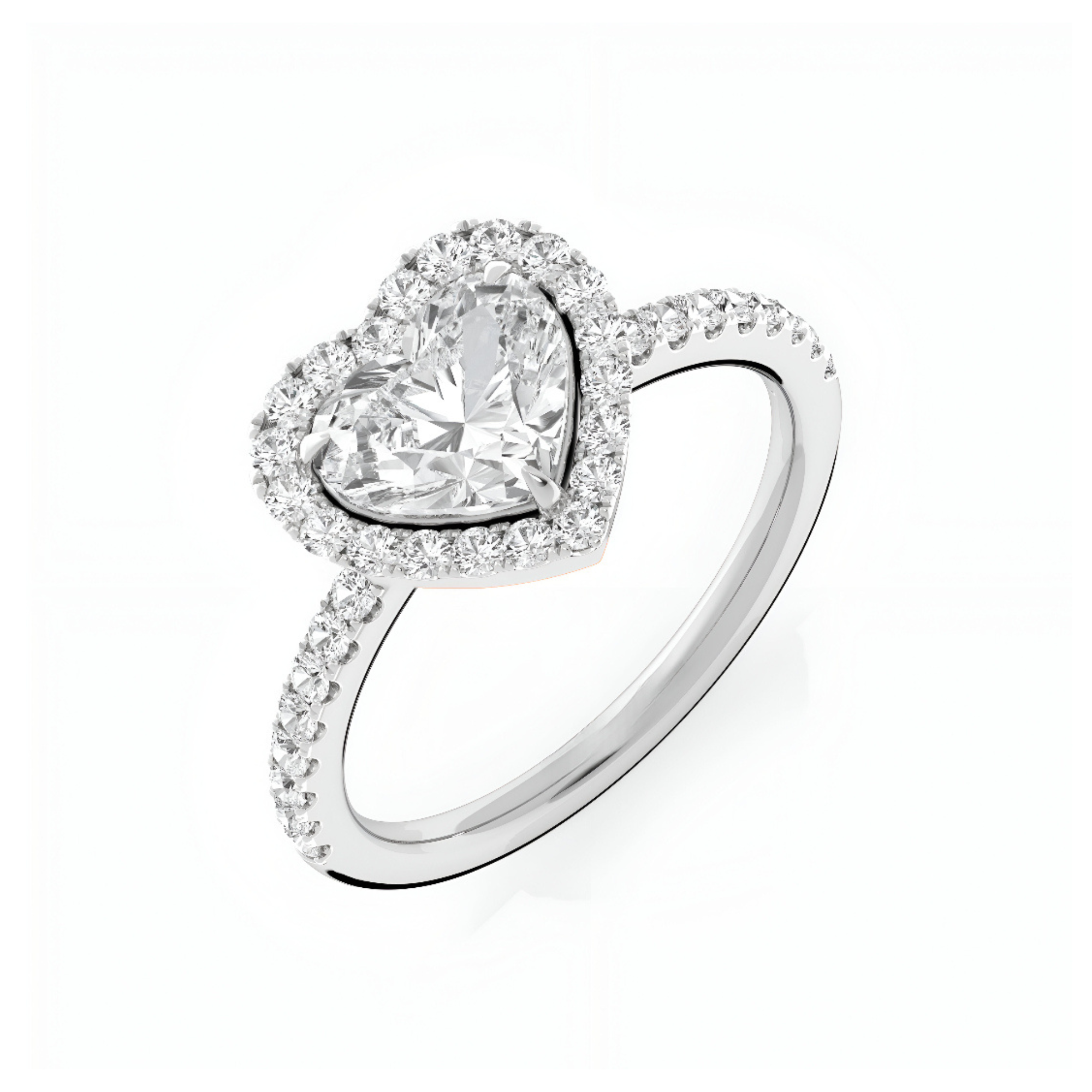 1.5 CT Enduring Heart Solitaire Ring