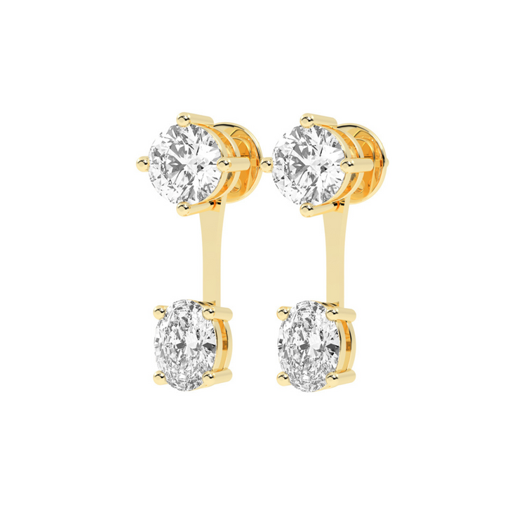 Elysian Spark Diamond Ear Jackets