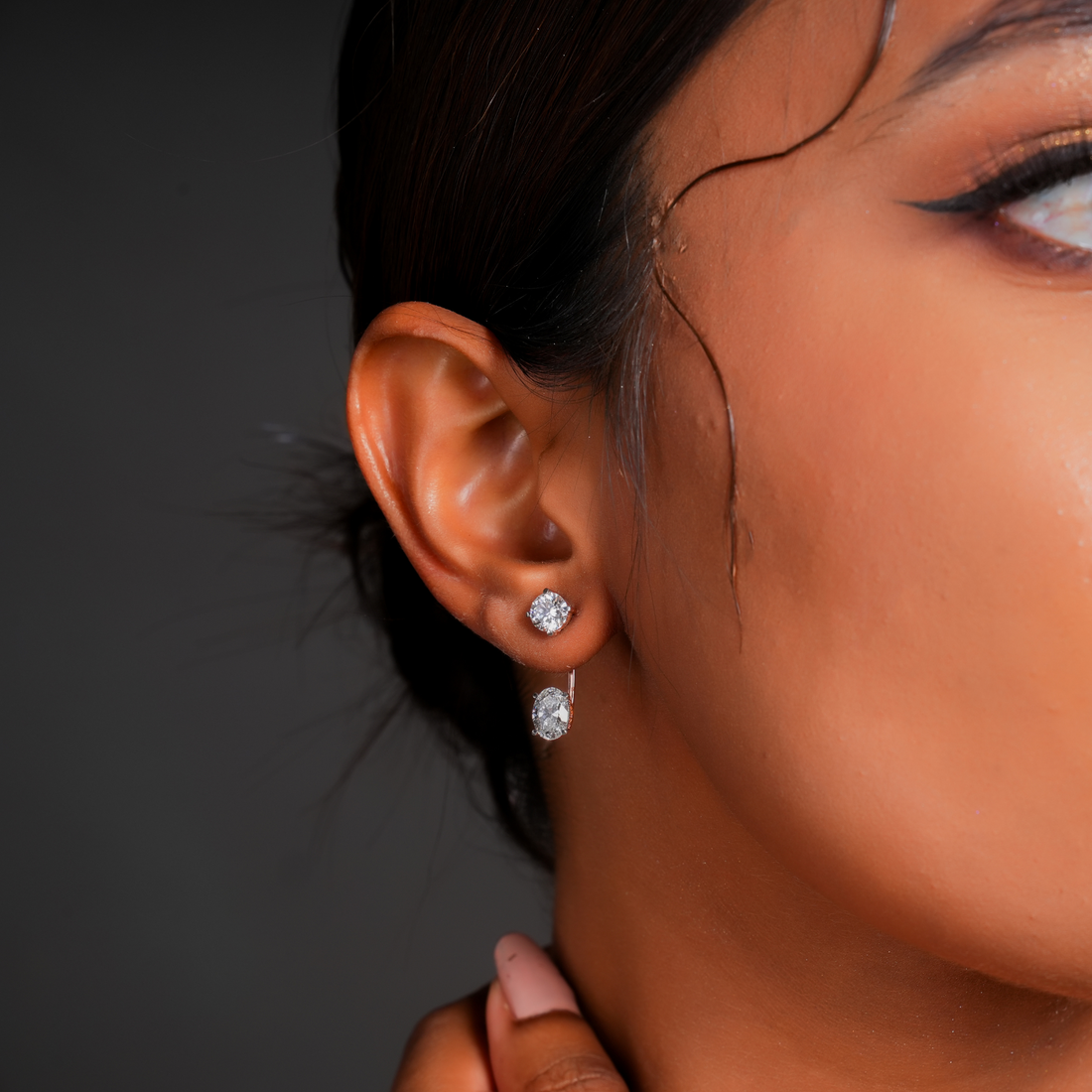 Elysian Spark Diamond Ear Jackets