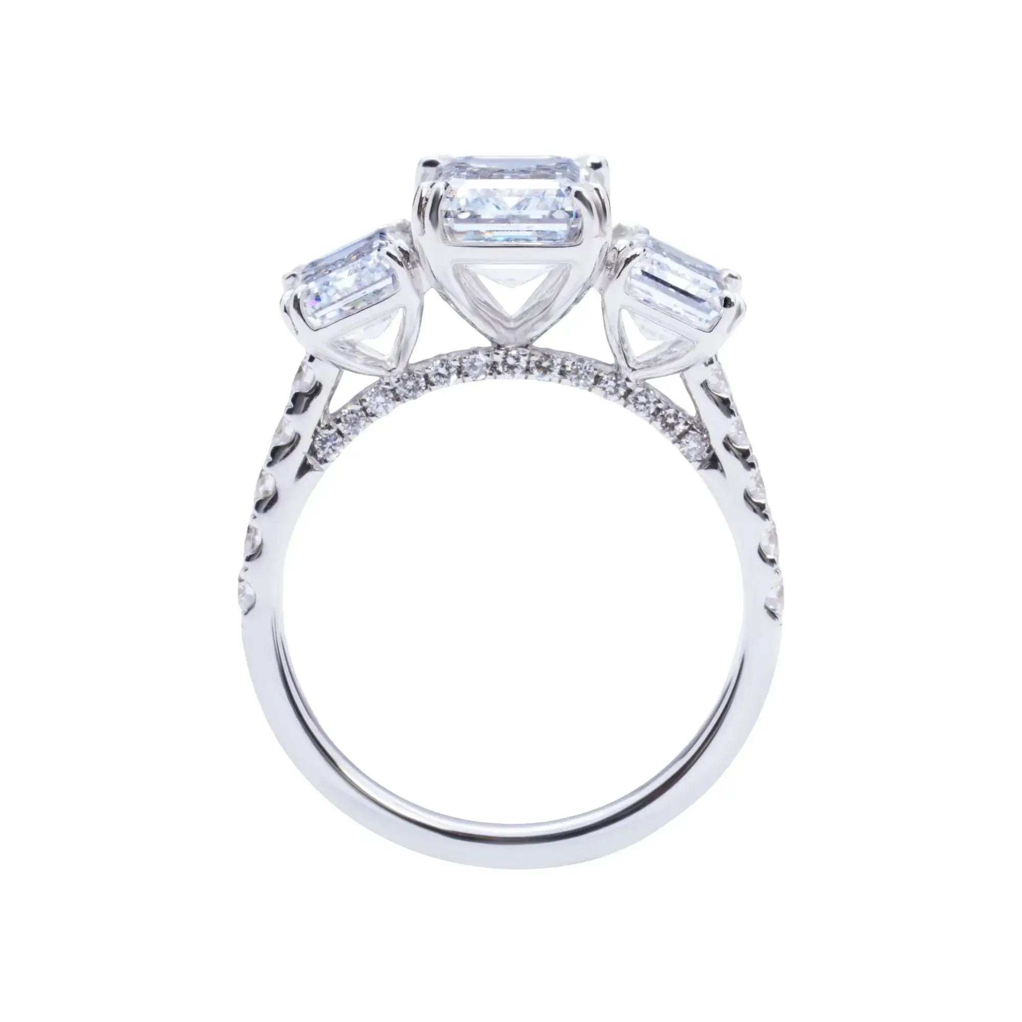 Elizabeth's Promise 5 CT Emerald Diamond Ring