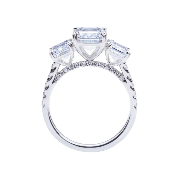 Elizabeth's Promise 5 CT Emerald Diamond Ring