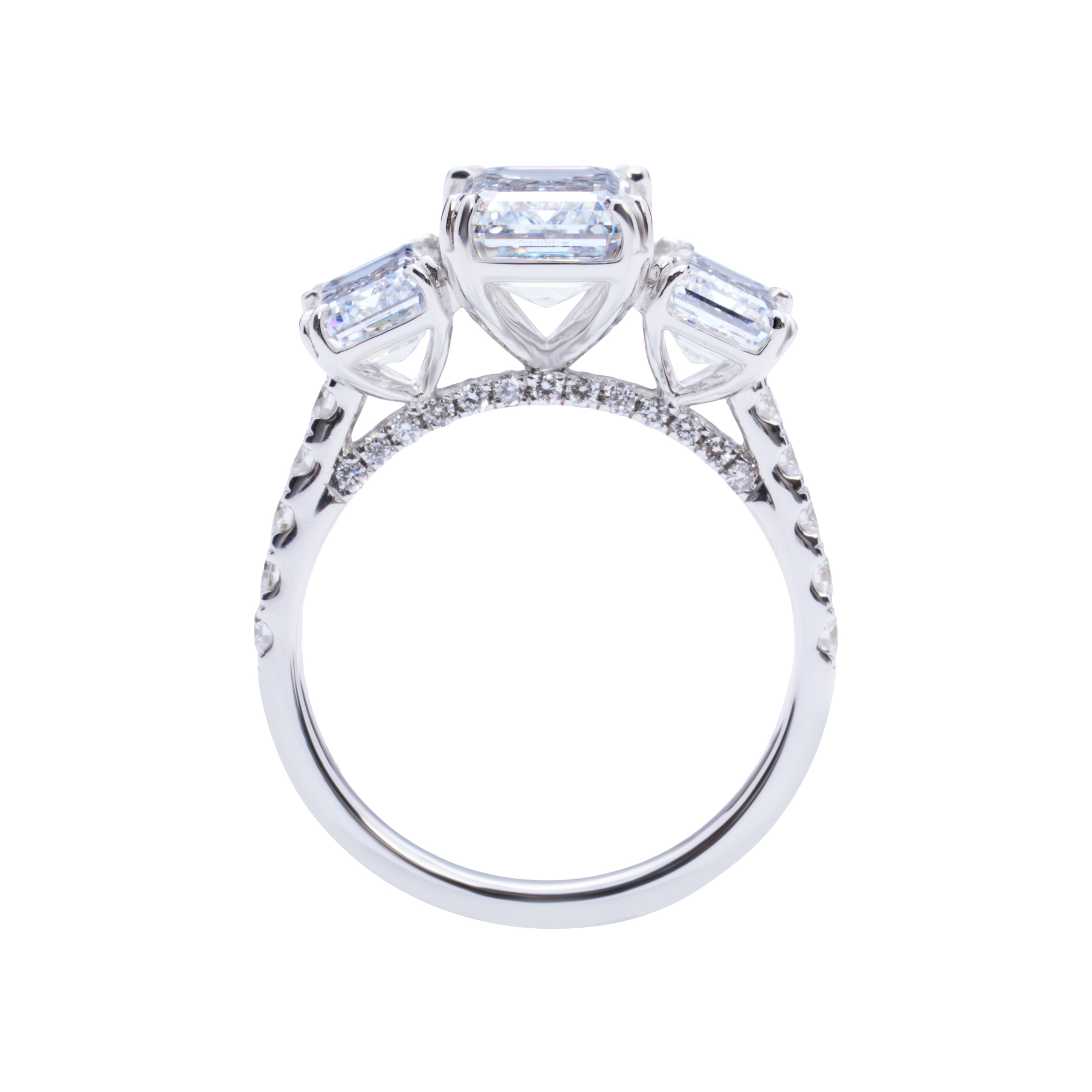 Elizabeth's Promise 5 CT Emerald Diamond Ring