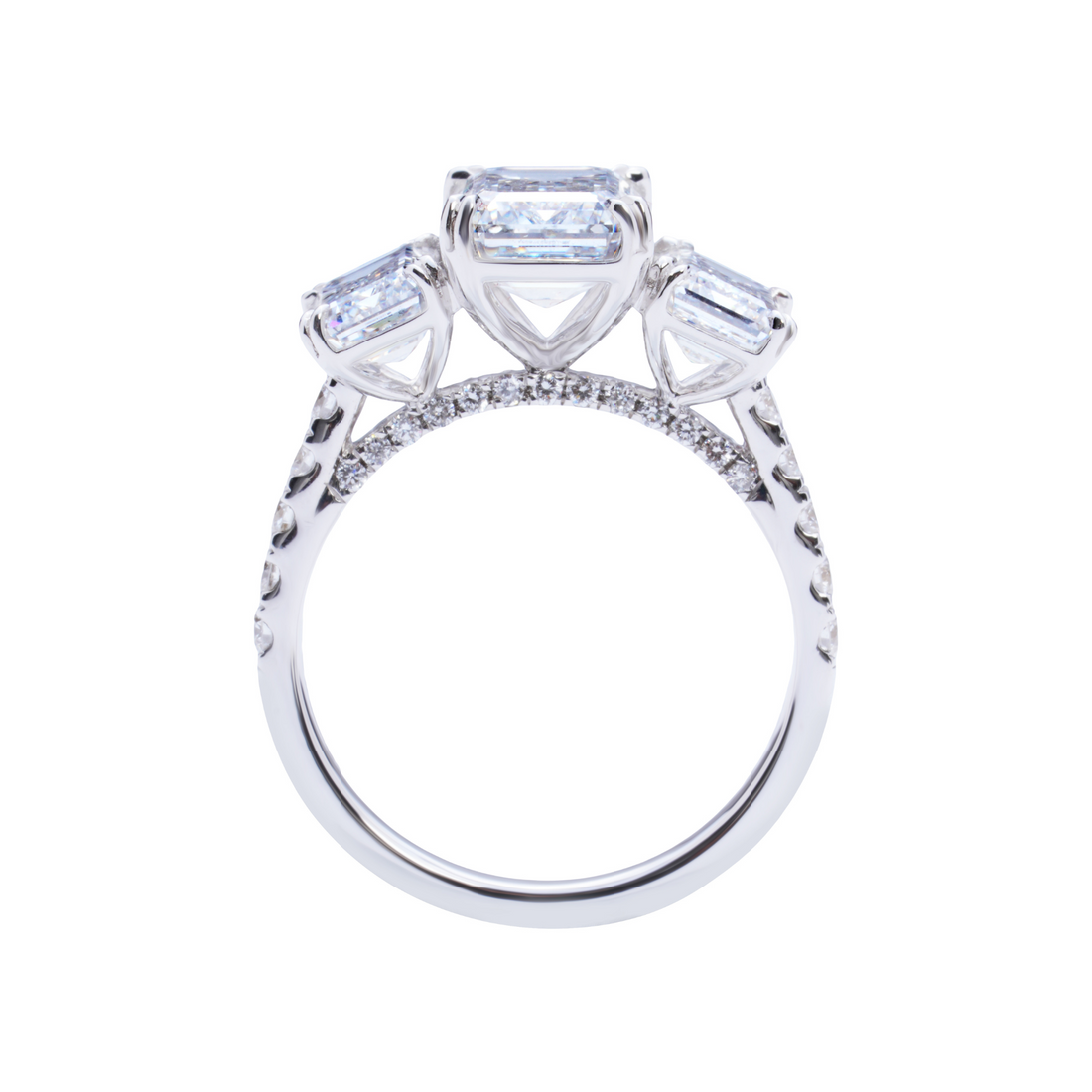 Elizabeth's Promise 5 CT Emerald Diamond Ring