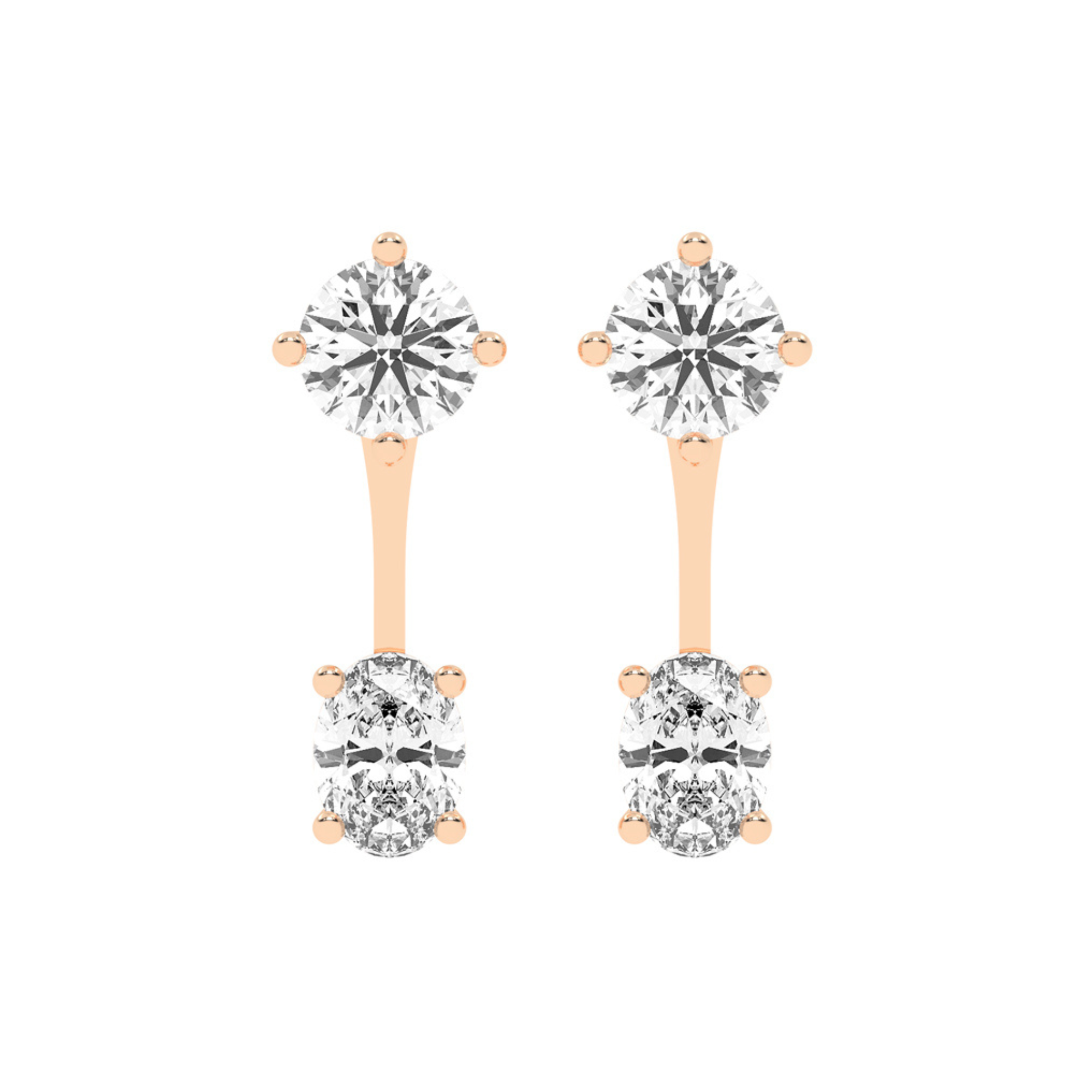 3.4 Carat Elysian Spark Detachable Ear Jackets